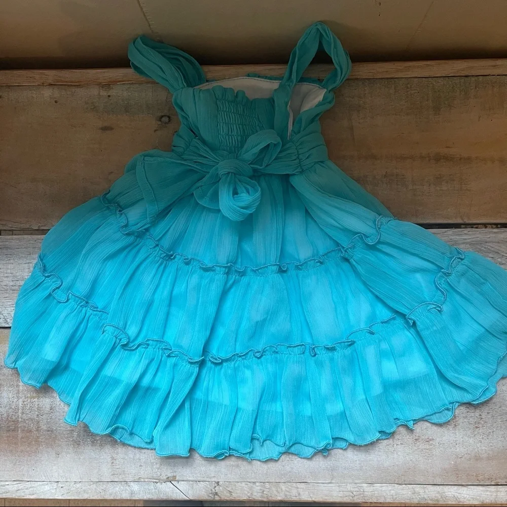Koala Kids Blue Tiered Sundress​